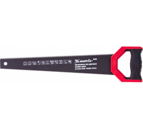 Ножовка по дереву 400 мм, две рабочие кромки 13-14 TPI и 7-8 TPI,тефлоновое покрытие MATRIX UNIVERSAL 23571