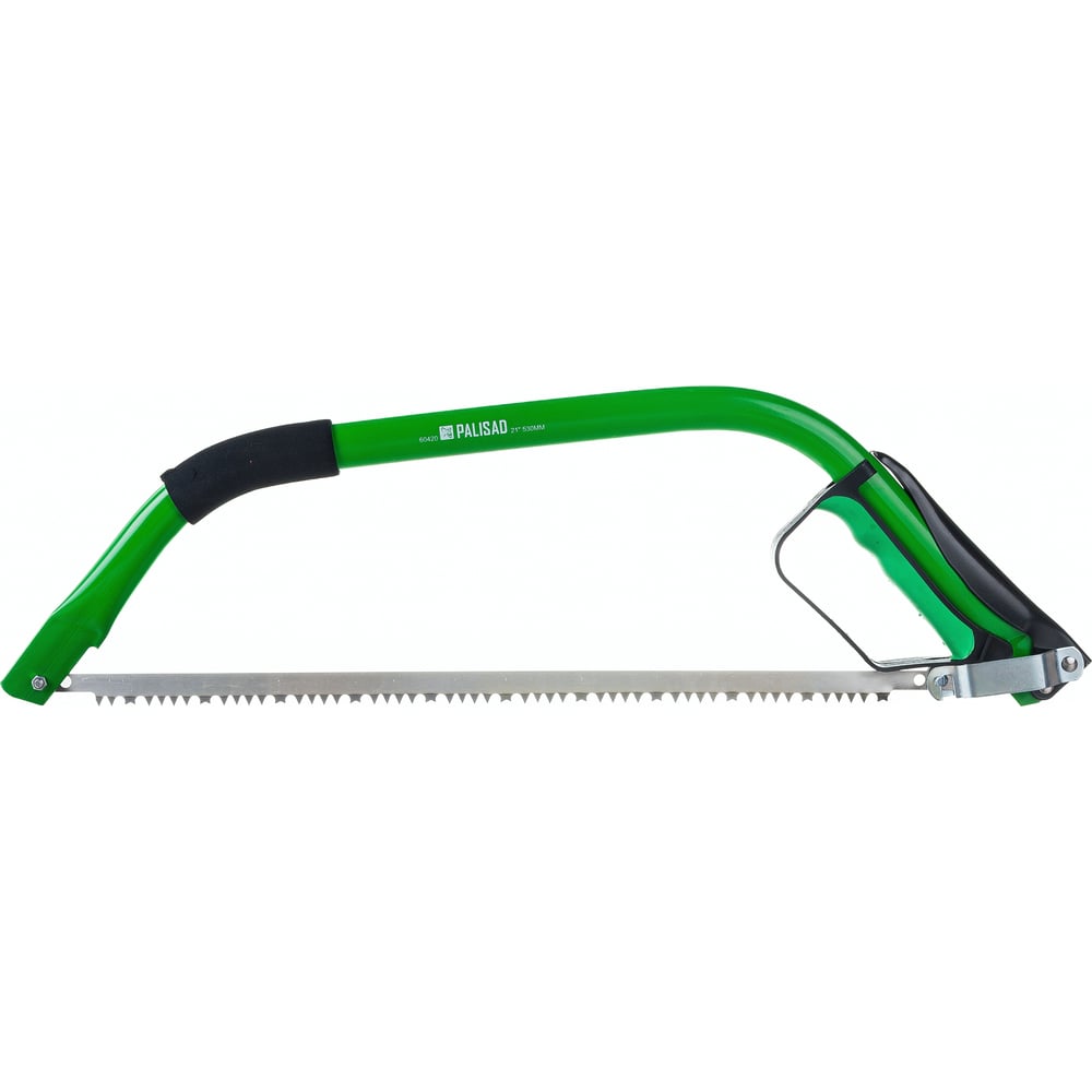 Лучковая пила PALISAD 530 мм, двухкомпонентная рукоятка, защитная ...