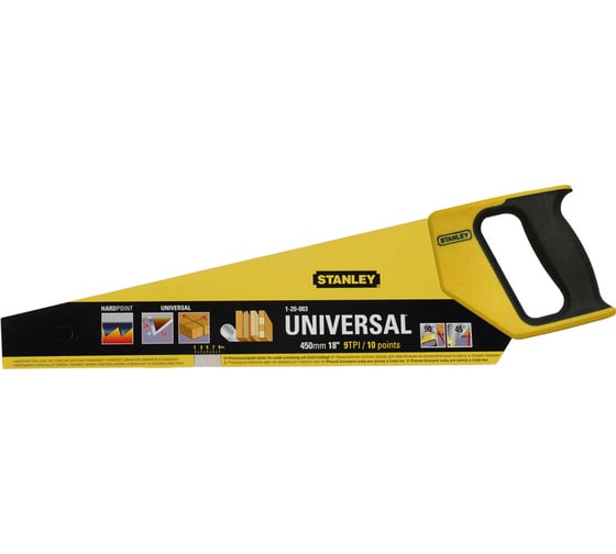 Универсальная ножовка по дереву Stanley 9 Х 450ММ 1-20-003