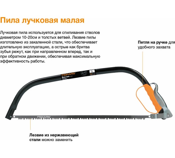 Лучковая малая пила FISKARS SW 30 1001621