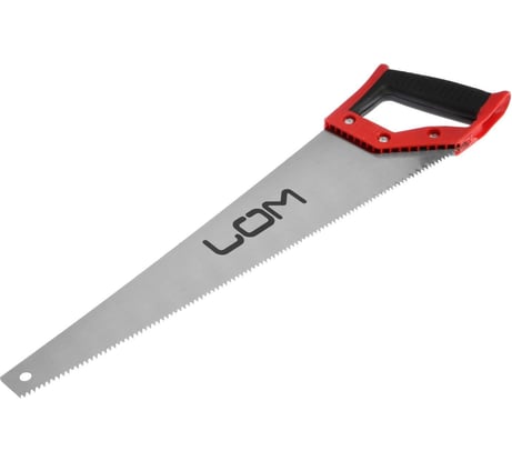 Ножовка по дереву ЛОМ обрезиненная рукоятка, 7-8 TPI, 450 мм 3581502