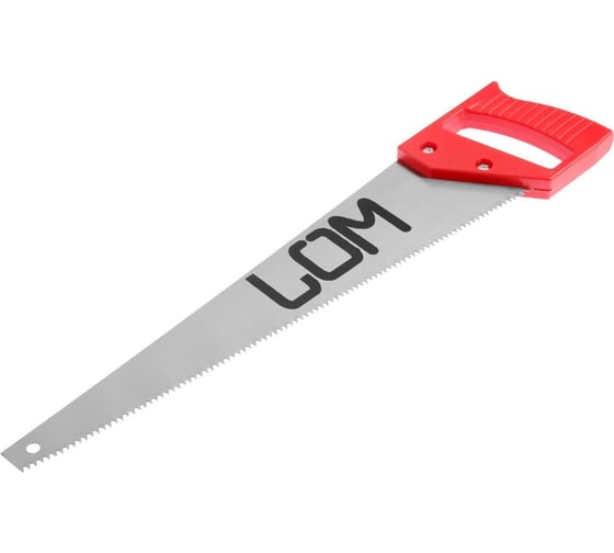 Ножовка по дереву ЛОМ пластиковая рукоятка, 7-8 TPI, 400 мм 1818193 1