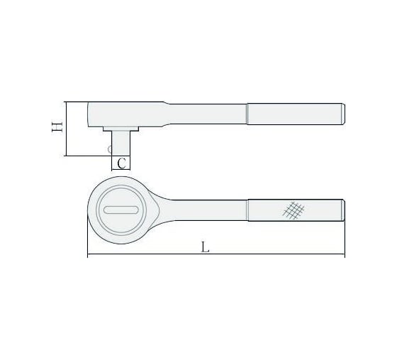 Трещотка WEDO 1/2", 245мм NS120-1004