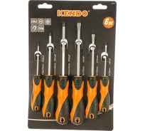 Набор отверток KENDO 6 предметов, CrV 00000073175