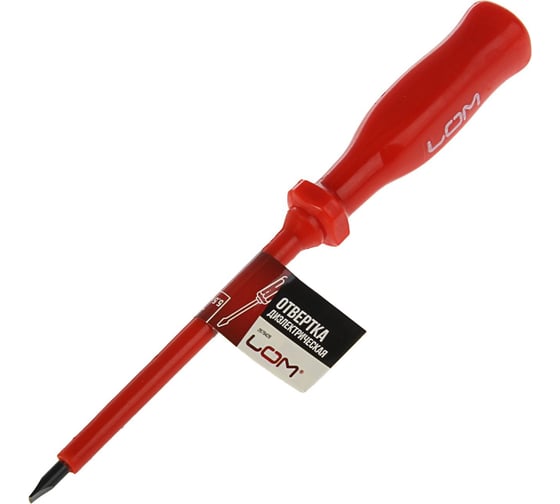Диэлектрическая отвертка ЛОМ SL5.5x125 мм 2679426