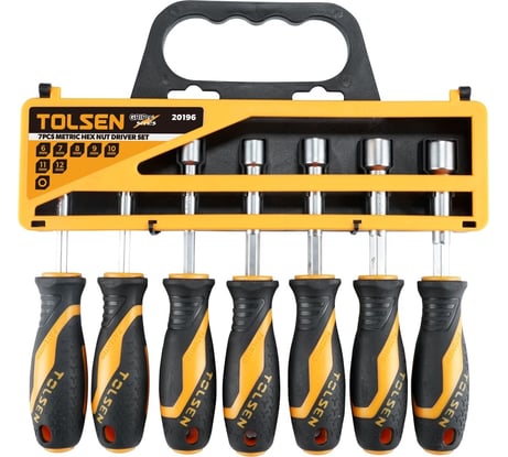 Набор торцевых отверток TOLSEN GRIPro 7 предметов 20196