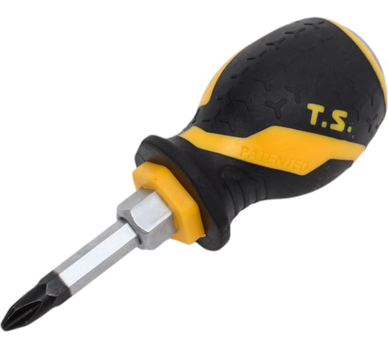 Крестовая отвертка TOLSEN GRIPro Phillips №2, 38 мм, силовая 20140