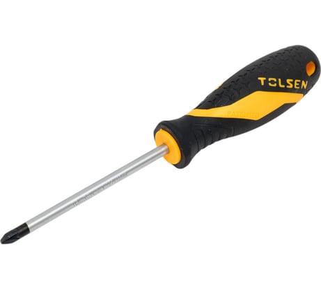 Крестовая отвертка TOLSEN GRIPro Pozidriv №2, 100 мм 20164
