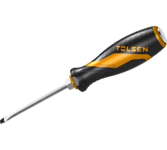 Шлицевая отвертка TOLSEN GRIPro Slotted 5.5 мм, 75 мм, силовая 20111 1