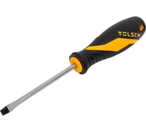 Шлицевая отвертка TOLSEN GRIPro Slotted 6.5 мм, 100 мм 20144