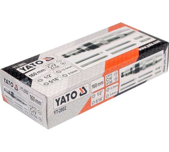 Ударная реверсивная отвертка с 6 битами YATO YT-2802
