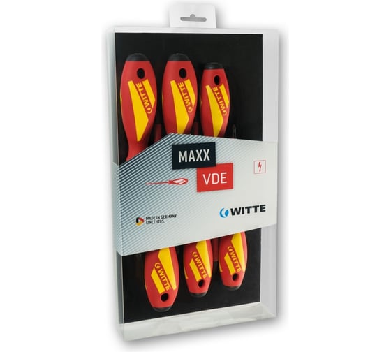 Набор отверток WITTE MAXX VDE PH/SL х 6 шт. 653742216