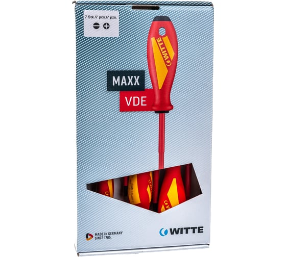 Набор отверток WITTE MAXX VDE PH/SL х 7 шт. 653747216