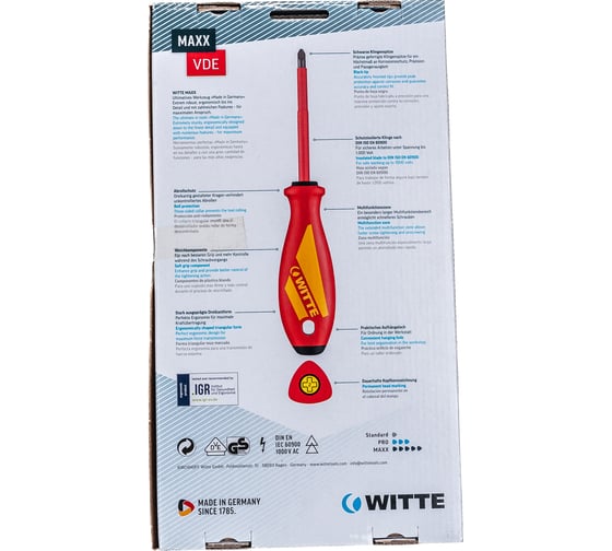 Набор отверток WITTE MAXX VDE PH/SL х 7 шт. 653747216