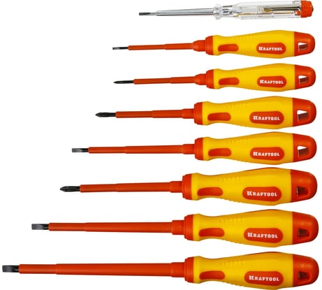 Набор высоковольтных отверток KRAFTOOL Х-Drive ELECTRO 250088-H8