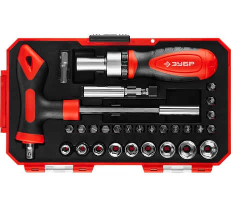 Отвертка с насадками Зубр МАСТЕР 25168-H29