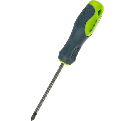 Отвертка, Ph2 х 100 мм CrV, 2-х компонентная рукоятка СИБРТЕХ 11845