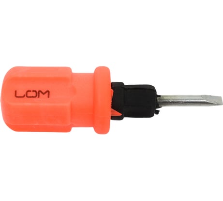 Комбинированная отвертка ЛОМ 2 в 1, пластиковая рукоятка, PH2/SL6x38 мм 882263