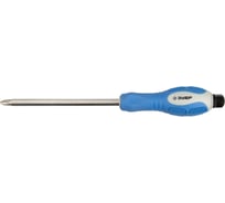 Ударная отвертка, сквозной Cr-Mo стержень с усилителем под ключ, двухкомпонентная рукоятка, PH №3, 150мм Зубр "АВТО-ЭКСПЕРТ" 25272-3-150