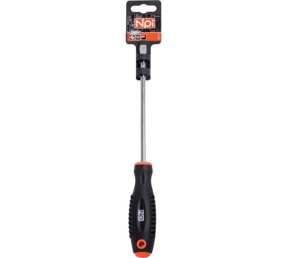 Шлицевая отвертка SL 6.5x150мм CrMo NPI 30015