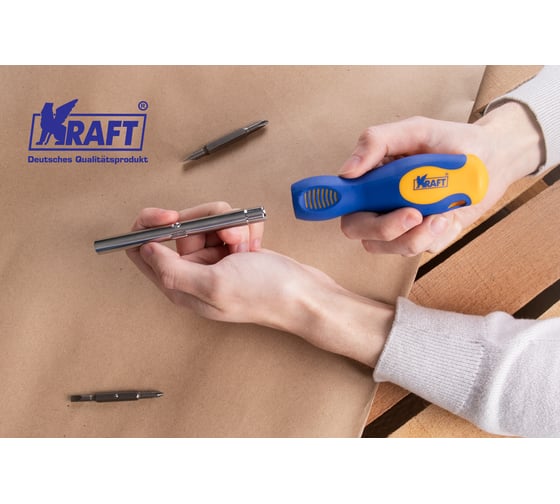 Комбинированная отвертка 6 в 1 KRAFT KT 700448