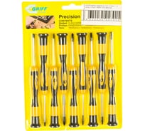 Набор отверток из 9шт, /3 крест. + 3 шлиц.+3 Torx/ CrV, магнитный наконечник GRIFF 031655