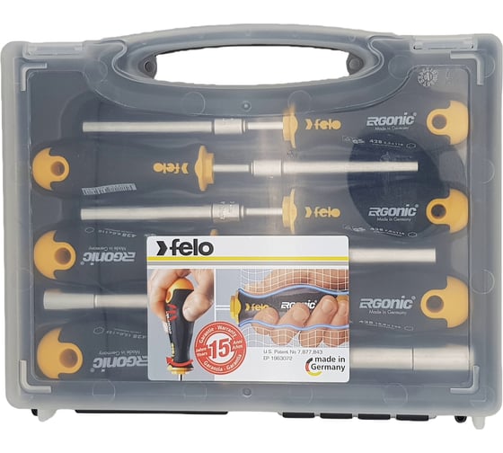 Набор отверток M-TECH Felo Ergonic в кейсе, 6 шт 42810636