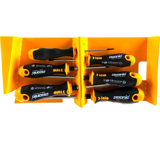 Набор отверток Felo Ergonic SL/PZ с шестигранным лезвием, 6 шт 41096248