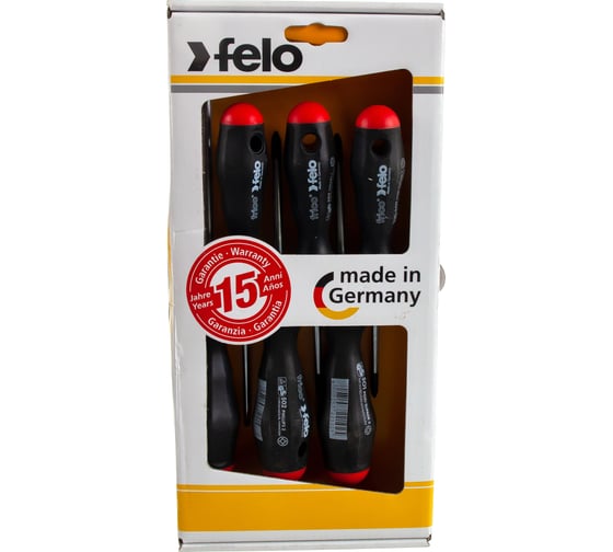 Набор отверток SL/PH/PZ, 6 шт Felo 50096317