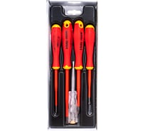 Набор диэлектрических отверток SL/PH E-Slim Felo Ergonic, отвертка тестер напряжения сети, 5 шт 41385298