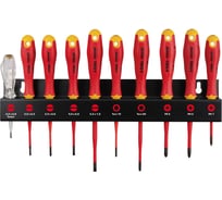 Набор диэлектрических отверток SL/PH/PZ/Tx E-Slim Felo Ergonic на стальной стойке, 10 шт 41391093