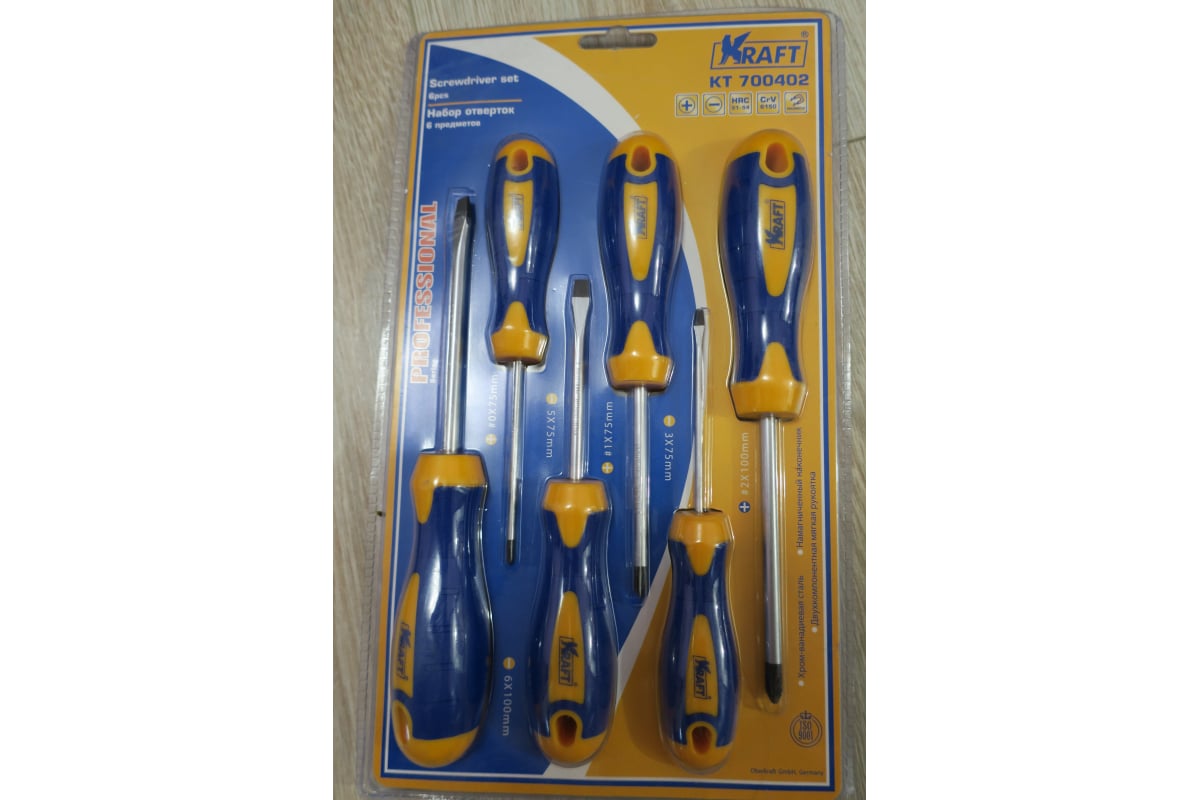 Набор отверток 6 шт KRAFT KT 700402 - выгодная цена, отзывы ...