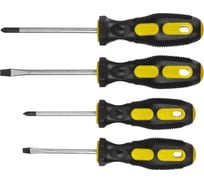 Набор отверток STAYER MASTER HERCULES, Сr-V, SL 3,0x75, SL5,0x100, PH№1x75мм, PH№ 2x100мм, 4шт 25055-H4_z01