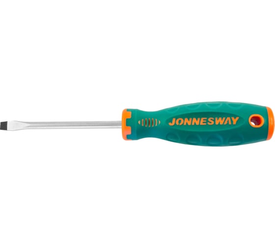 Стержневая шлицевая отвертка Jonnesway D71S6100 ANTI-SLIP GRIP, SL6.5x100 мм 49954