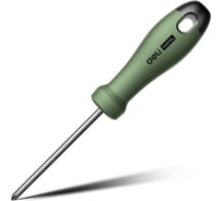 Крестовая отвертка DELI HOME SERIES GREEN HT1205L PH1x100мм эксклюзивный дизайн, софттач пластик 130287