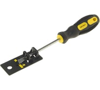 Отвертка шлицевая Эврика SL5.5х100мм 5мм магнитная с противоскользящей ручкой ER-7DA-06H 429081