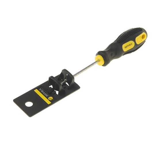Отвертка TORX T10х75мм 3мм магнитная с противоскользящей ручкой с держателем ЭВРИКА ER-7DT-01H