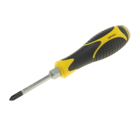 Отвертка крестовая Эврика PH2х 75мм H6мм магнитная ударная силовая ER-4SH-04 988220