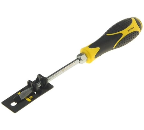 Отвертка шлицевая Эврика SL6.5х125мм H6мм магнитная ударная силовая с держателем ER-4SA-01H 429389