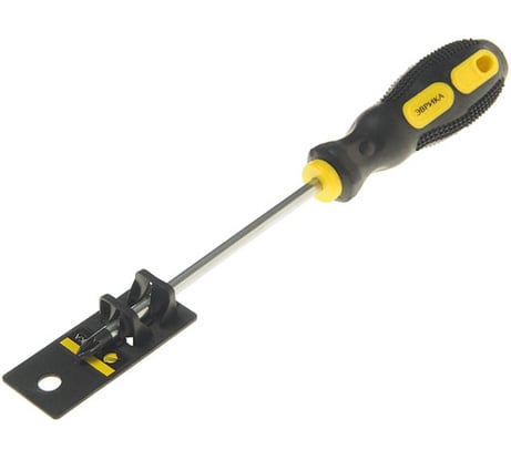 Отвертка крестовая Эврика PZ2х125мм 6мм магнитная с противоскользящей ручкой ER-7DZ-10H 429115