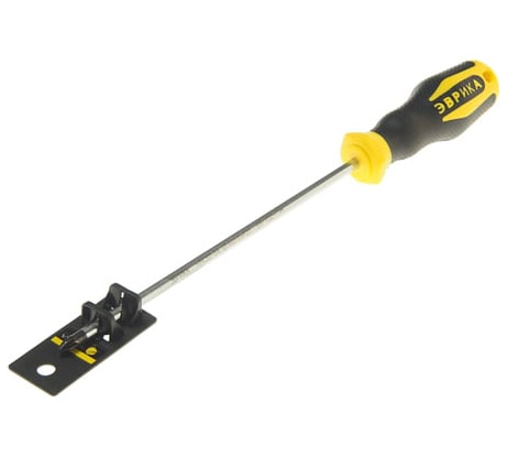 Отвертка крестовая Эврика PZ2х200мм 6мм магнитная с держателем ER-1DZ-11H 429374