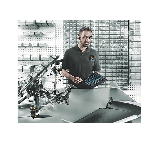 Набор прецизионных отвёрток WERA Kraftform Micro Big Pack 2 29 пр., PH/TX/IPR/HEX внешний и внутренний/SL/Microstix/Съёмник WE-134027