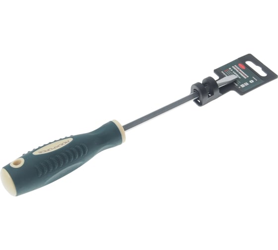 Шлицевая магнитная отвертка Rockforce Profi S2 SL8.0х150мм RF-70180150(27185) 1