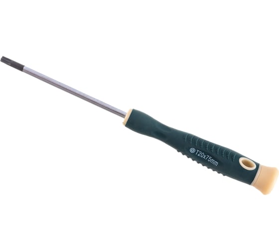 Отвертка Rockforce TORX с отверстием ювелирная T20Hх75мм RF-73707520(19567)