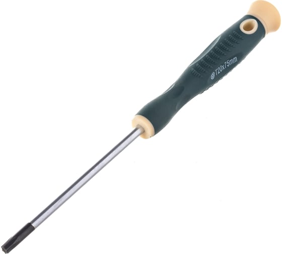 Отвертка Rockforce TORX с отверстием ювелирная T20Hх75мм RF-73707520(19567)