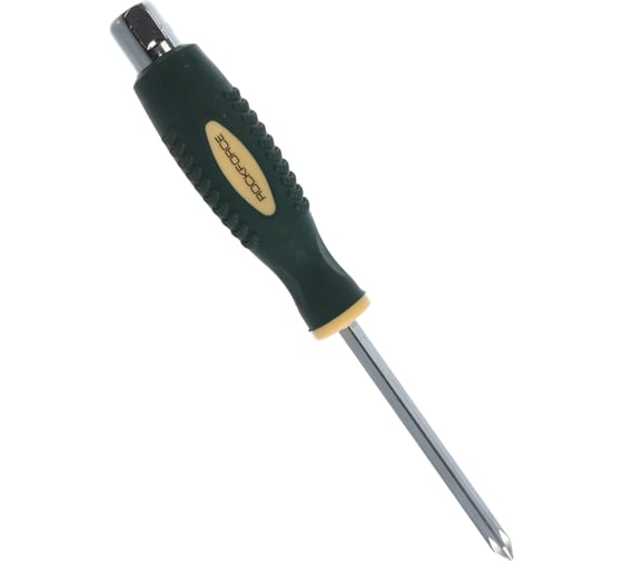 Крестовая силовая магнитная отвертка Rockforce Profi S2 PH1.0x80мм RF-70210080(28250) 1