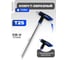 Ключ Rockforce TORX Т-образный с прорезиненной рукояткой T25x100мм RF-76725G(25702) 2