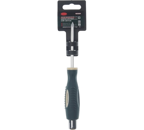 Крестовая силовая отвертка Rockforce PH1.0х75м RF-7021075(26541)