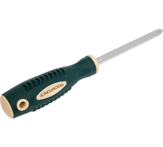 Крестовая магнитная отвертка Rockforce Profi S2 PH3.0х125мм, в пластиковом держателе RF-70130125(27182)