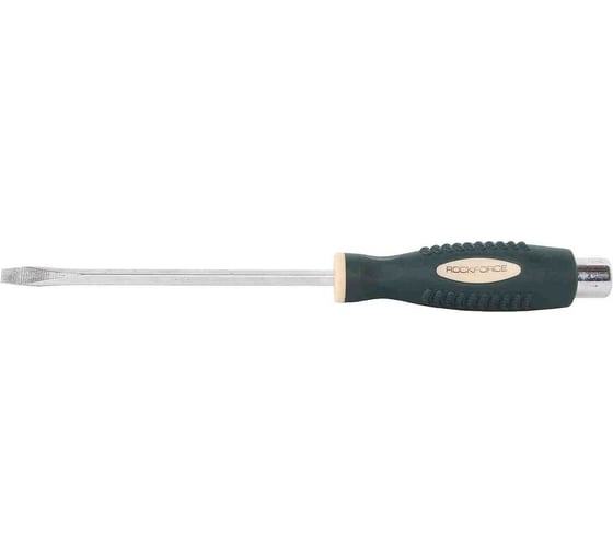 Шлицевая силовая магнитная отвертка Rockforce Profi S2 SL6.5х150мм RF-70265150(26229)